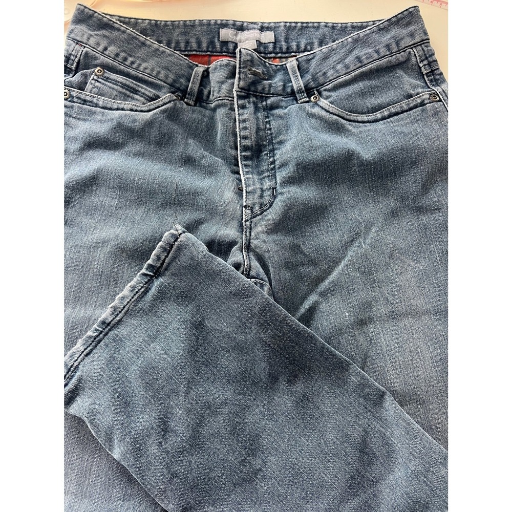 Gander Mt plaid flannel‎ lined jeans womens 8 straight warm outdoors gorpcore